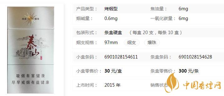 泰山儒風細支多少錢一包 泰山儒風細支的特點介紹
