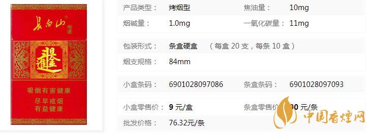 長(zhǎng)白山好運(yùn)多少錢 長(zhǎng)白山好運(yùn)香煙市場(chǎng)價(jià)詳情